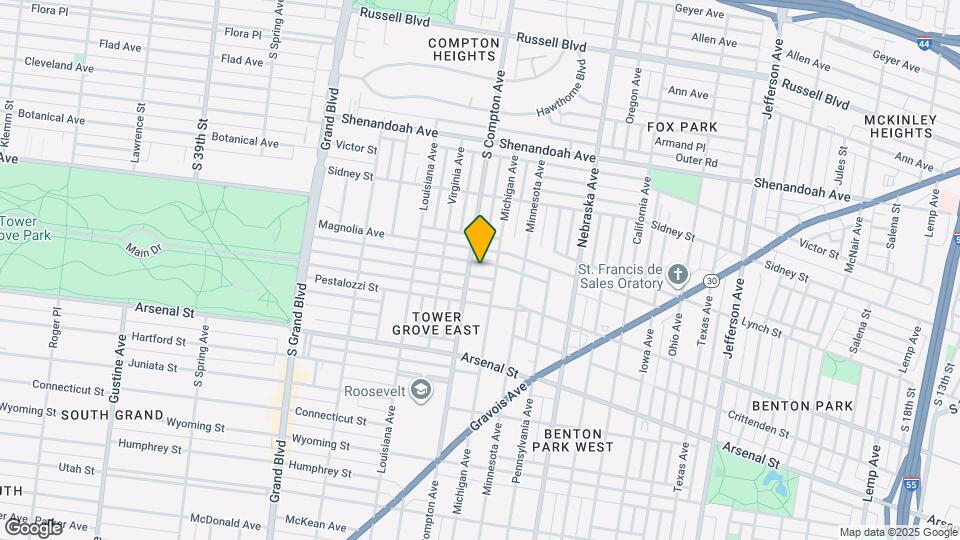 3143 Halliday Ave Map and Location Details