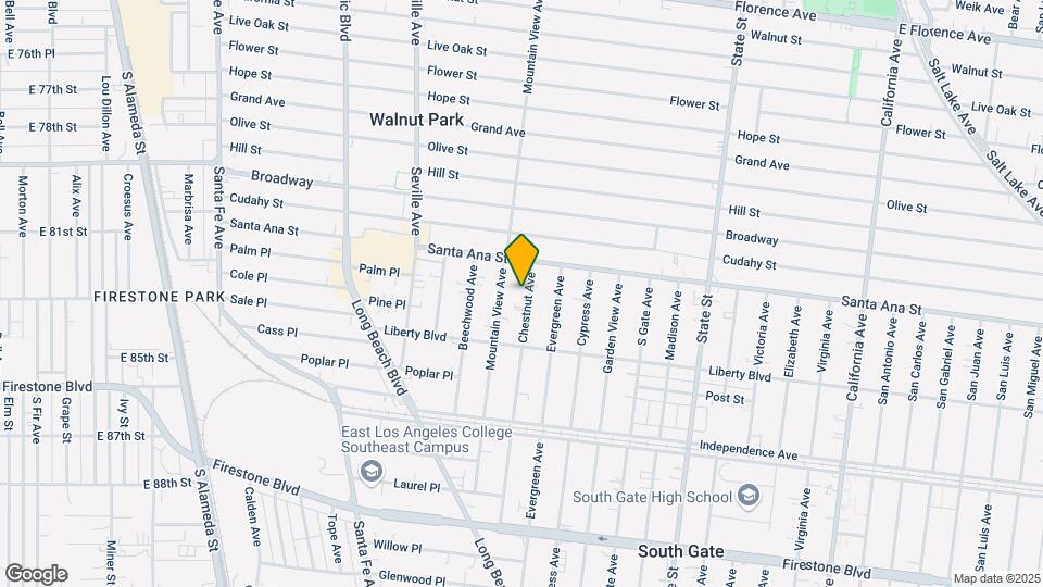 8135 Chestnut Ave Mapa y Detalles de la Ubicación