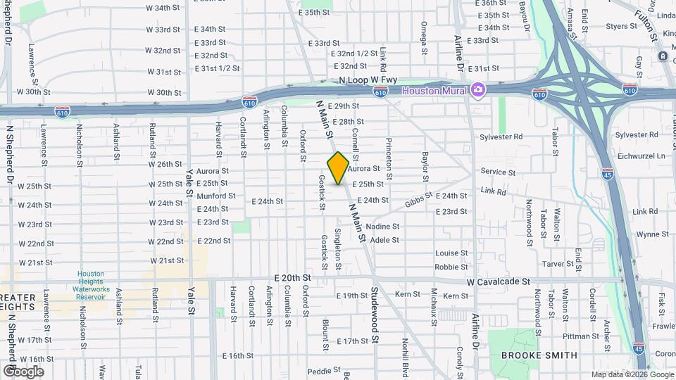 722 E 25th St Map and Location Details