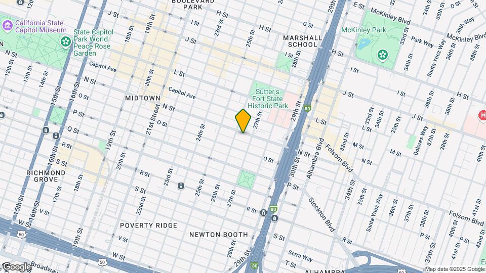 2616 N St Mapa y Detalles de la Ubicación