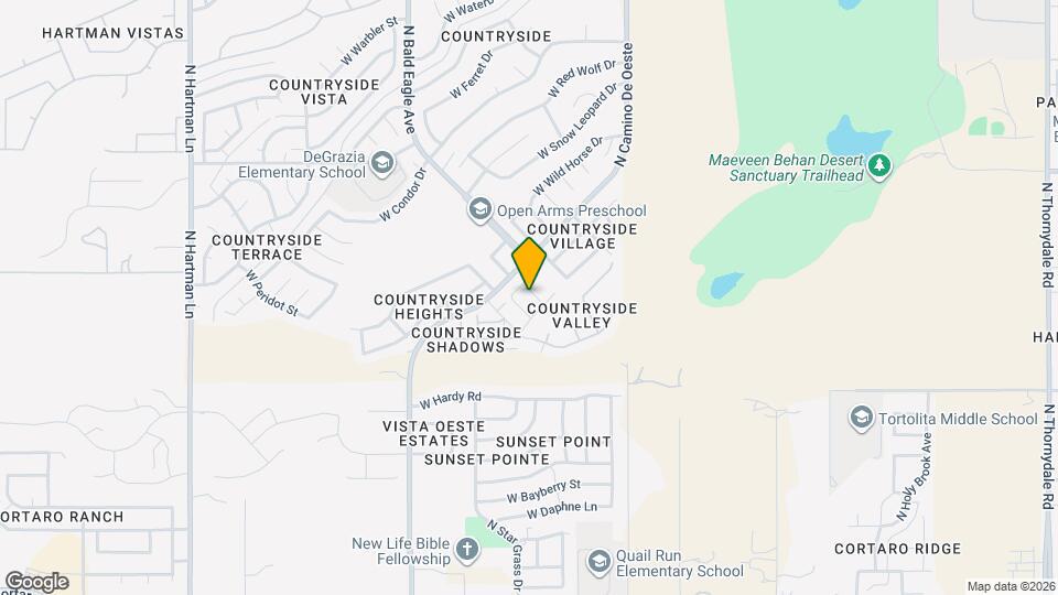 8969 N Country Home Ln Map and Location Details