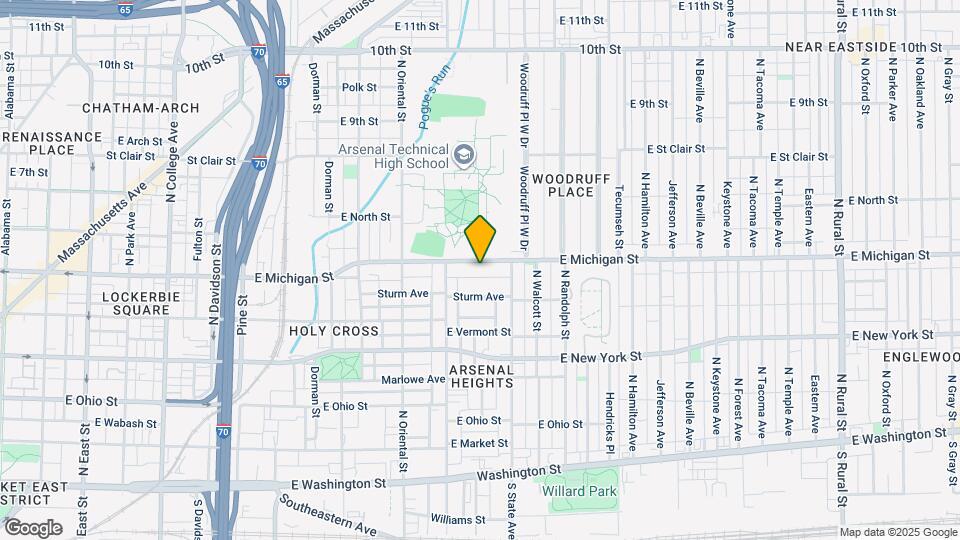 1603 E Michigan St, Unit 1603 Map and Location Details