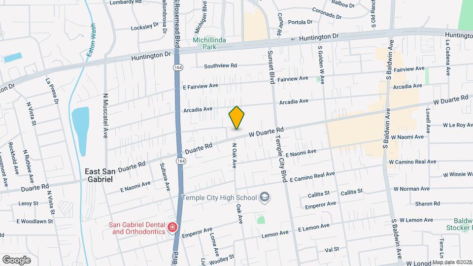 9409 Duarte Rd Map and Location Details