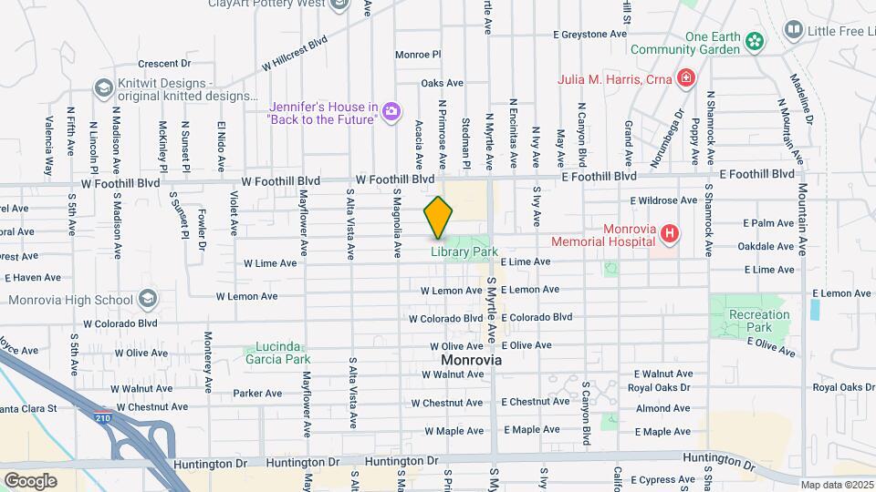 311 S Primrose Ave Mapa y Detalles de la Ubicación