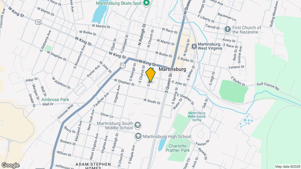 322 S Maple Ave Map and Location Details