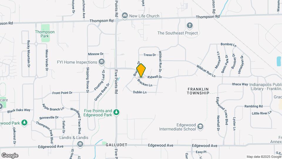 7156 Bracken Ln Map and Location Details