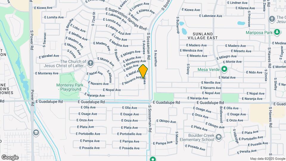2702 S Ananea Map and Location Details