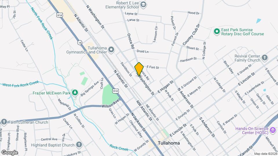 703 N Washington St Map and Location Details