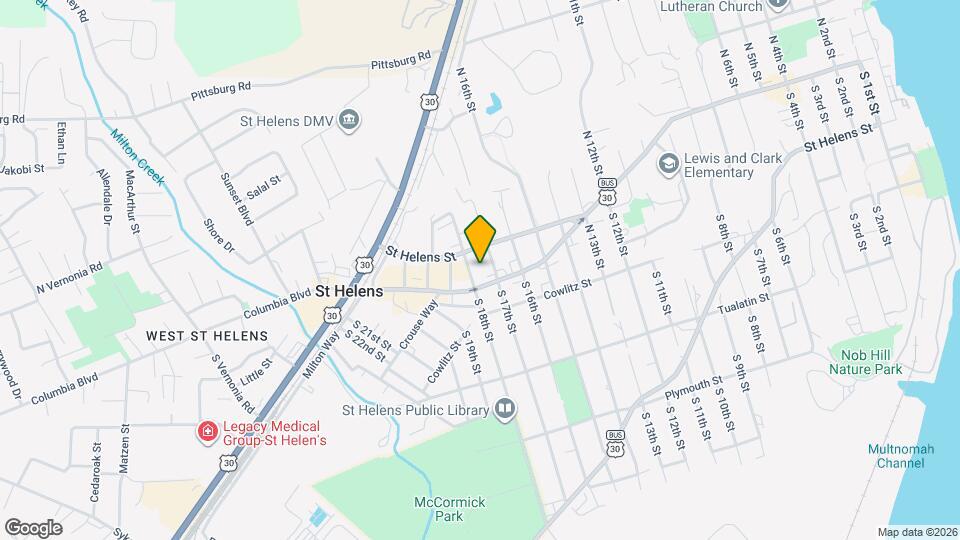 134 N 18th St Map and Location Details