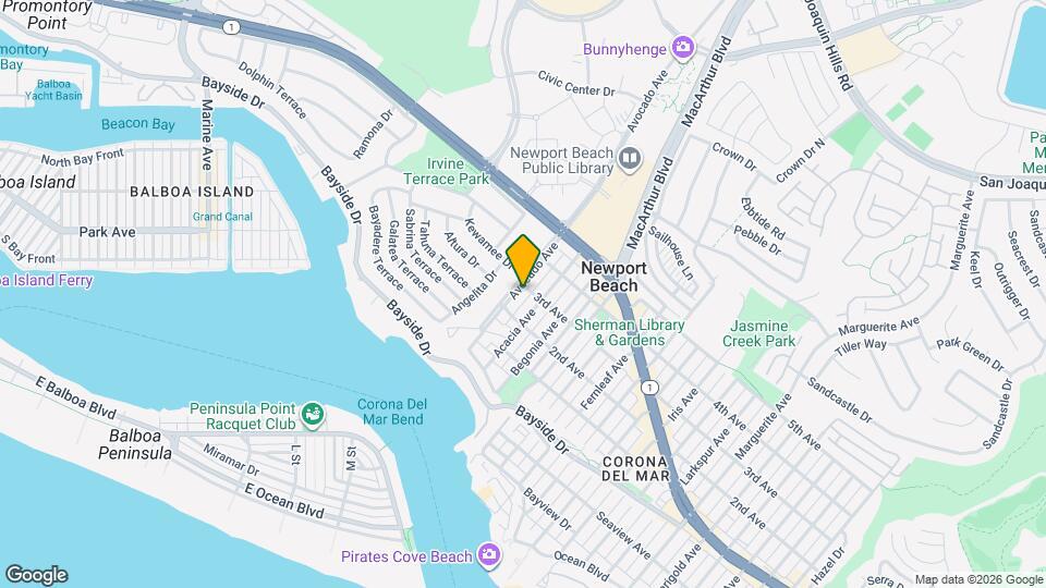 514 Avocado Ave Map and Location Details