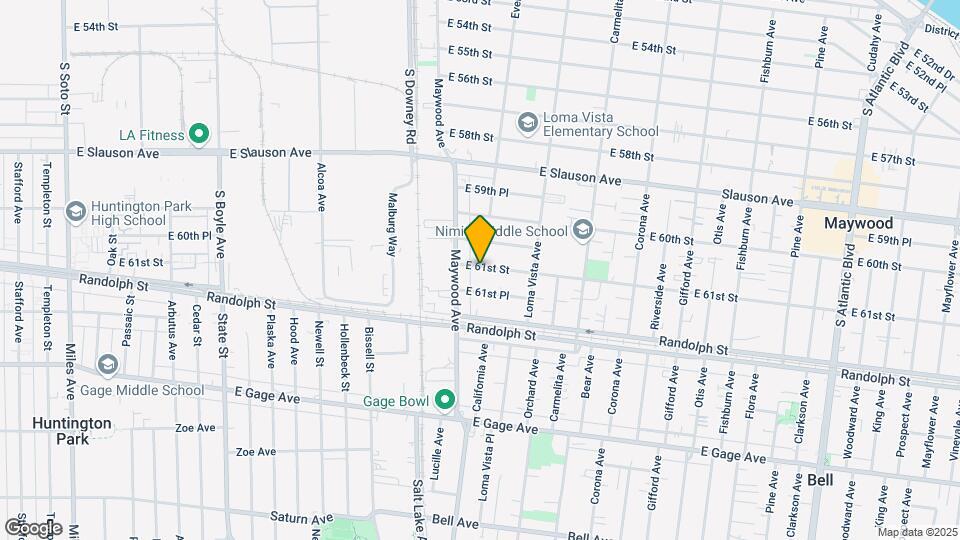 3530 E 61st St Mapa y Detalles de la Ubicación