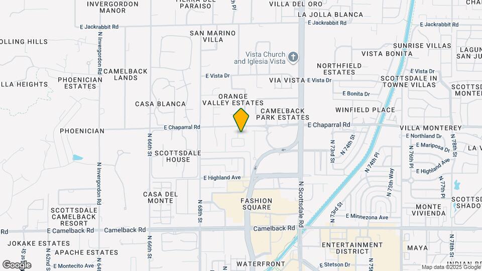 6924 E Mariposa Dr Map and Location Details