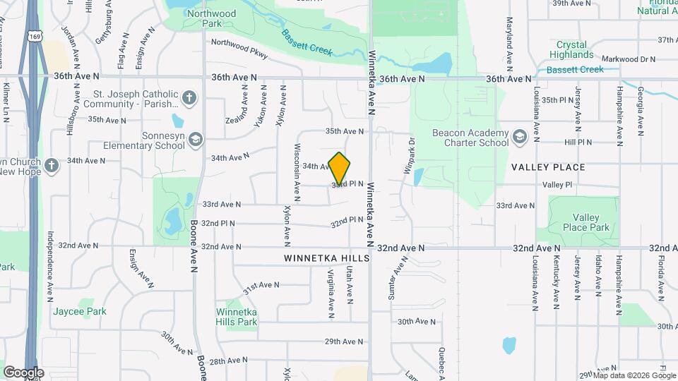 8017 33rd Pl N Map and Location Details