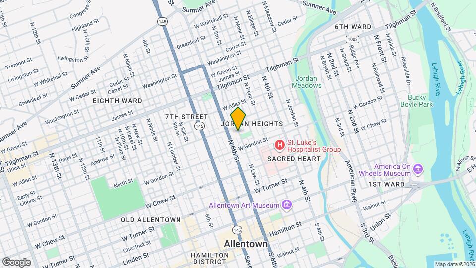 436 N Law St Map and Location Details