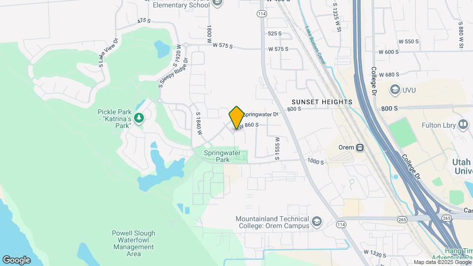 1727 W 860 S Map and Location Details