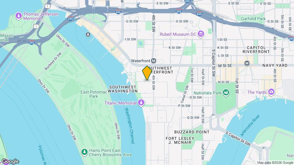 560 N St SW, Unit N409 Mapa y Detalles de la Ubicación