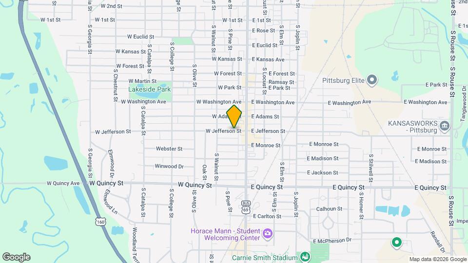 105 W Jefferson St Map and Location Details