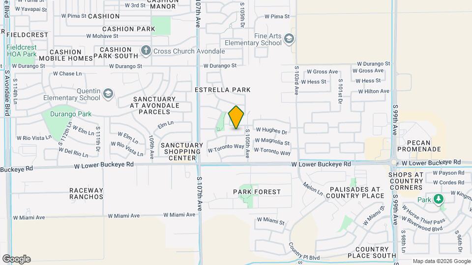 10520 W Magnolia St Map and Location Details