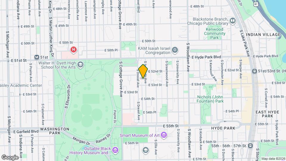 5228 S Ingleside Ave Map and Location Details