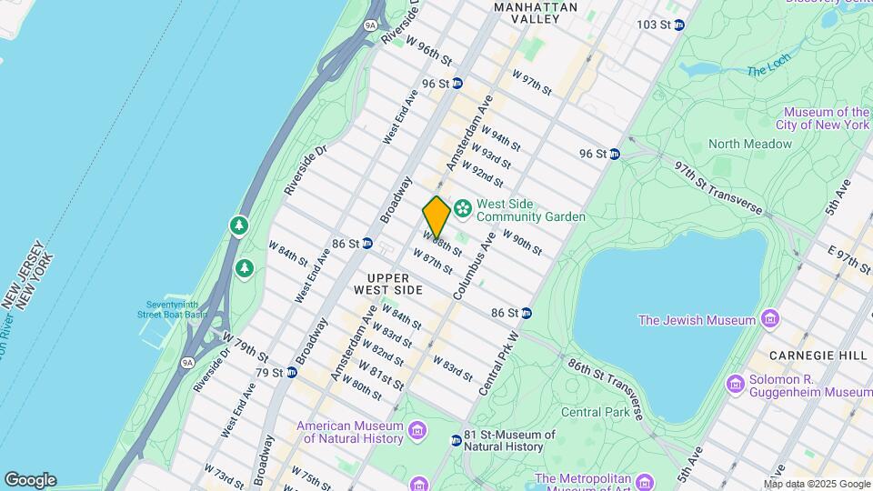 160 W 88th St Map and Location Details