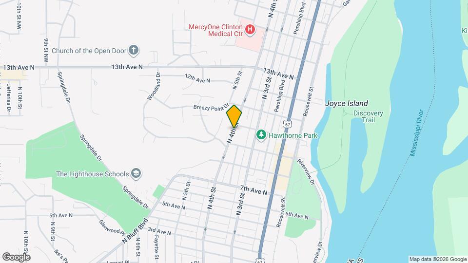 919 N 4th St Map and Location Details