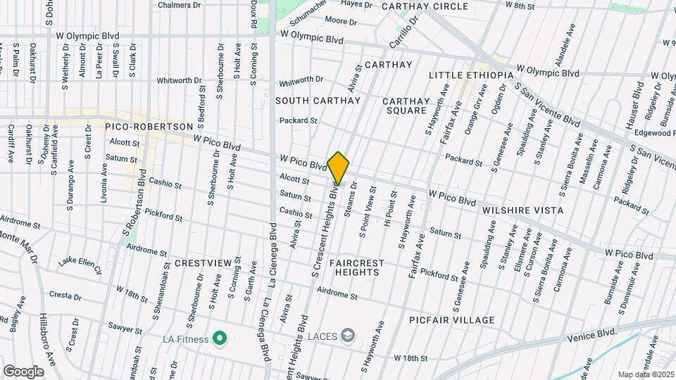 1428 S Crescent Heights Blvd Map and Location Details