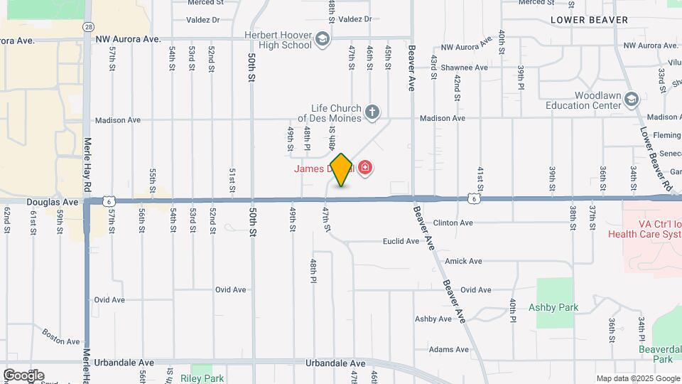 4623 Douglas Ave Map and Location Details