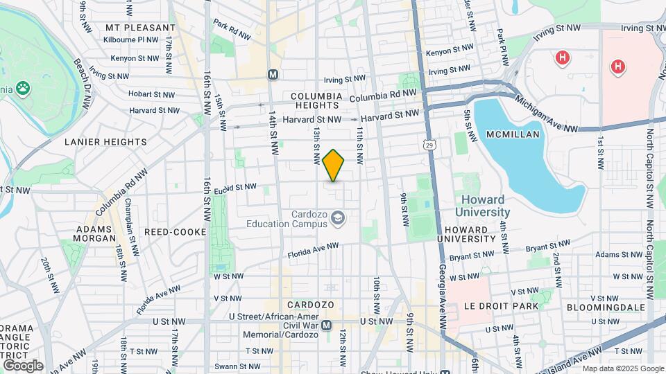 1218 Euclid St NW Map and Location Details