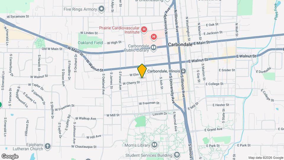 606 W Cherry St Map and Location Details