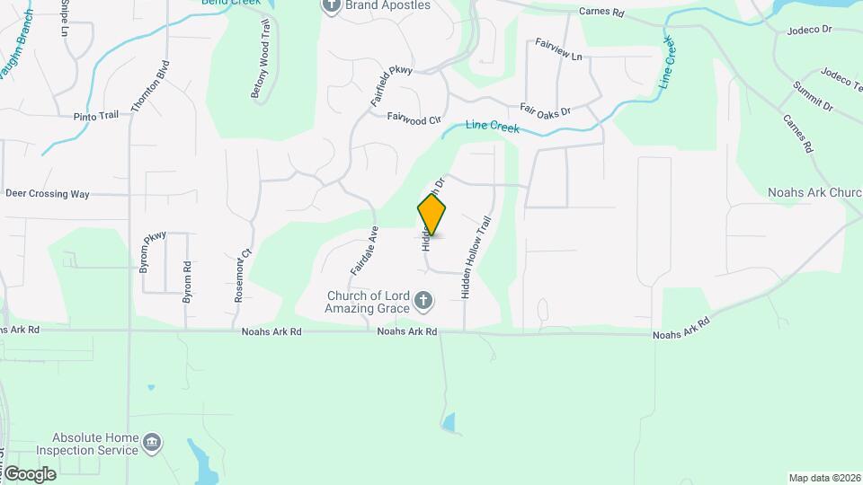 9440 Hidden Branch Dr Map and Location Details