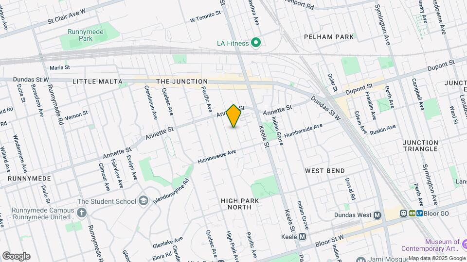 140 Medland St Map and Location Details