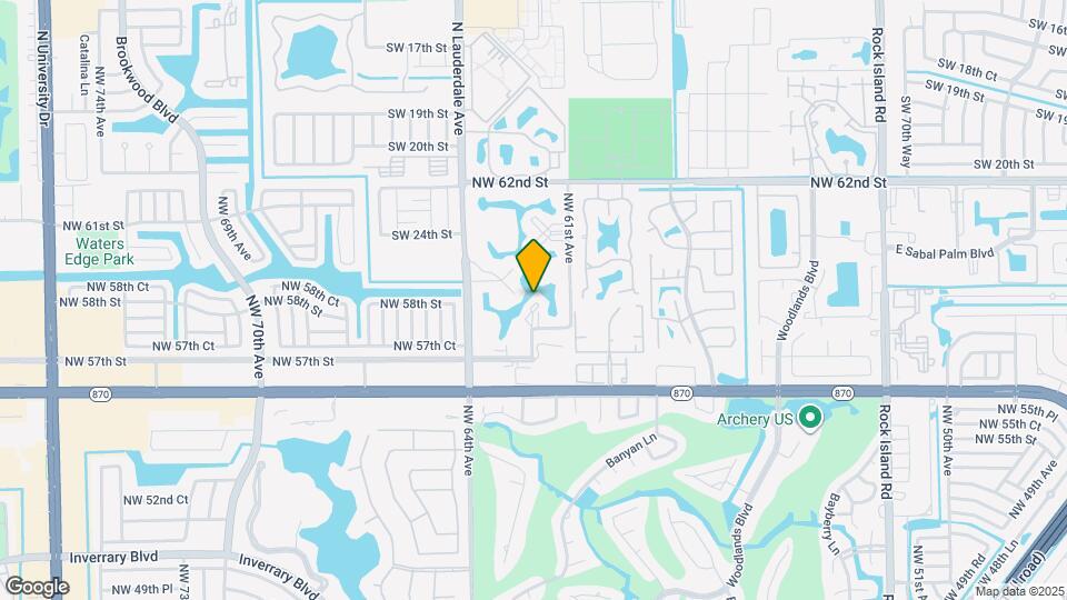 5851 NW 62nd Ave, Unit 105 Map and Location Details