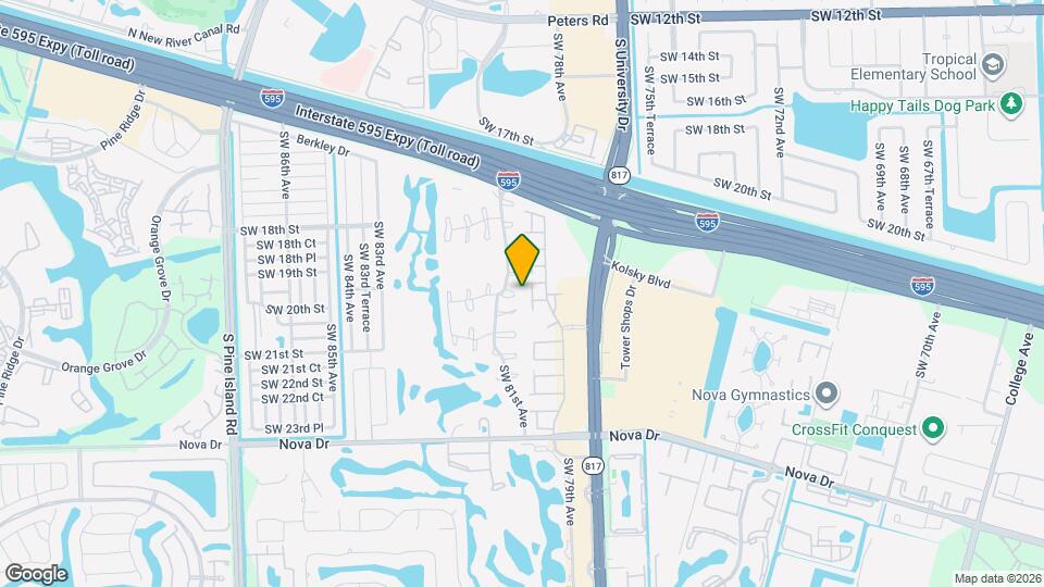 8026 SW 20th Ct Map and Location Details