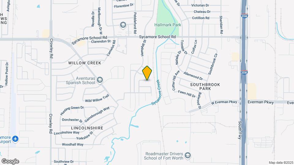 1109 April Springs Dr Map and Location Details