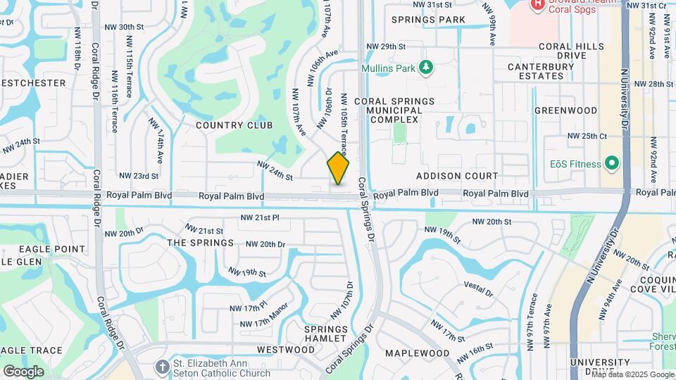 10605 Royal Palm Blvd Map and Location Details