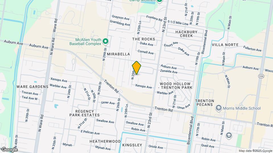7633 N 25th St Map and Location Details