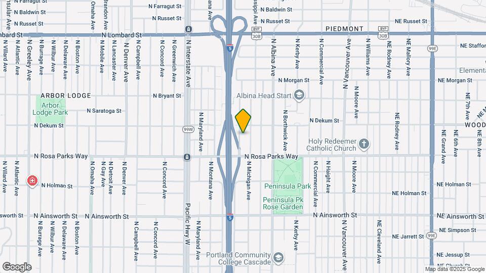 6636 N Missouri Ave Map and Location Details