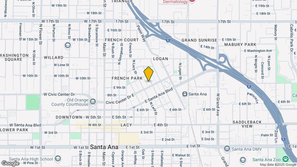 810 Garfield St Map and Location Details