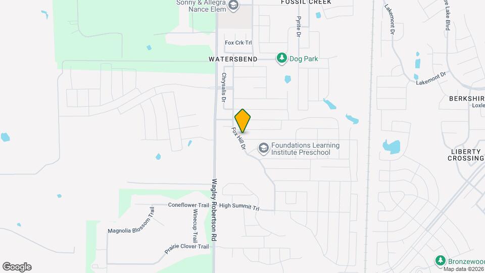 9600 Fox Hill Dr Map and Location Details