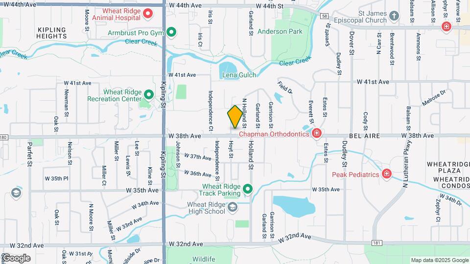 9475 W 38th Ave Mapa y Detalles de la Ubicación