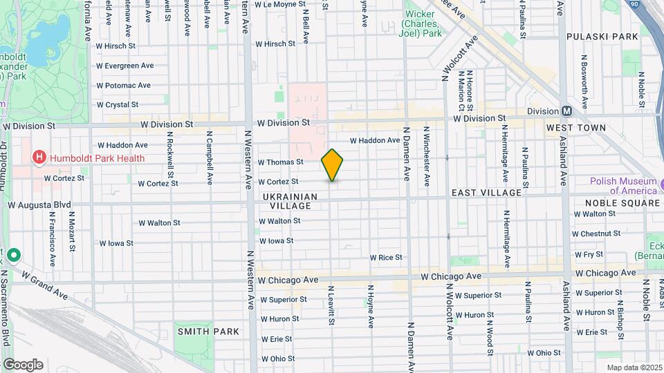 1021 N Leavitt St Map and Location Details