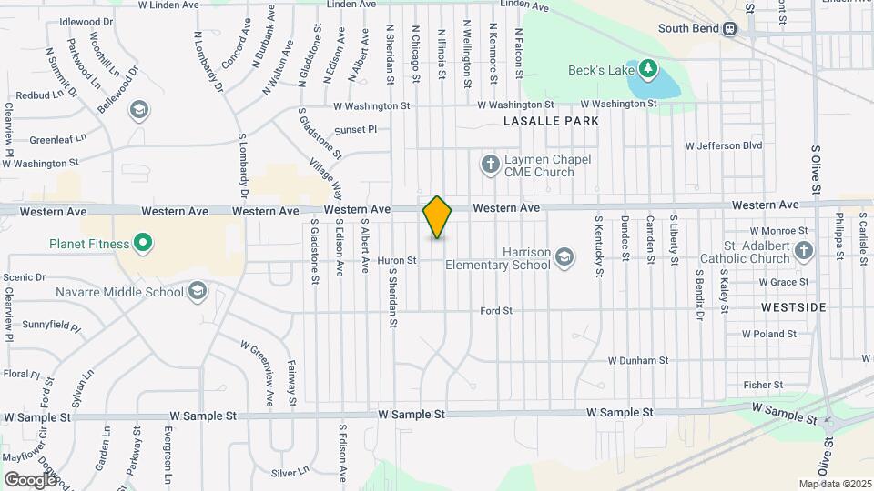 439 S Illinois St Map and Location Details