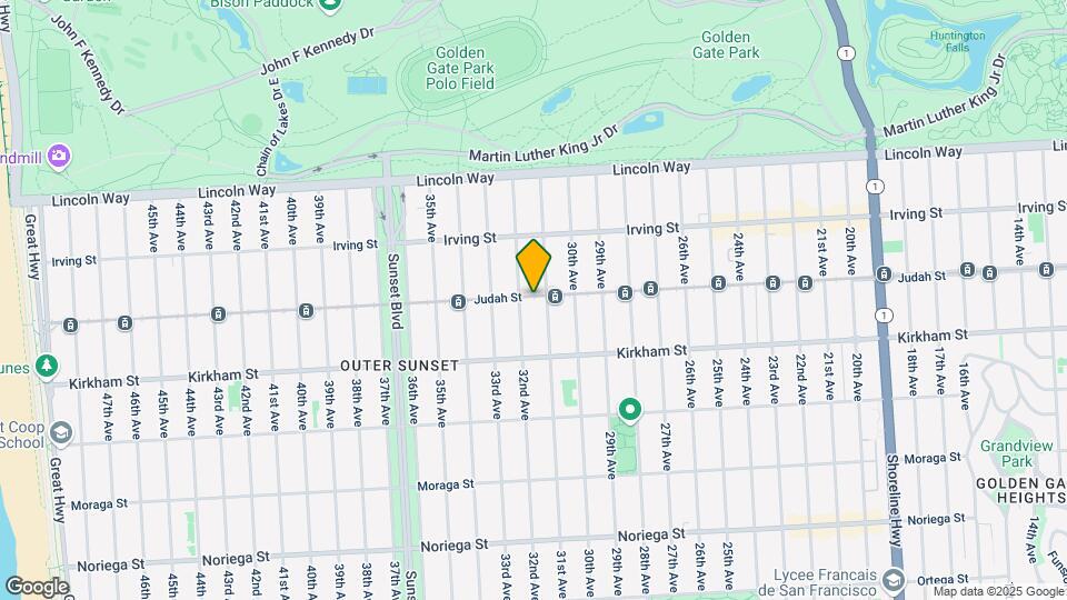 2625 Judah St Map and Location Details