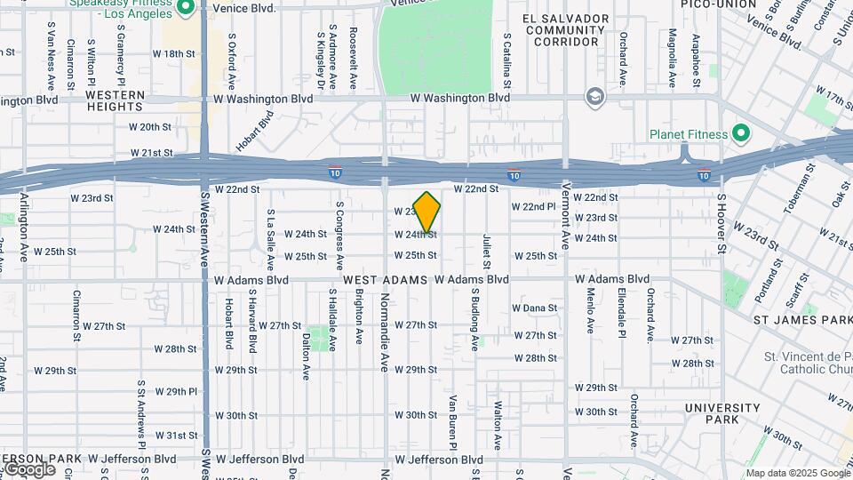 1628 W 24th St, Unit Apartment for rent Mapa y Detalles de la Ubicación