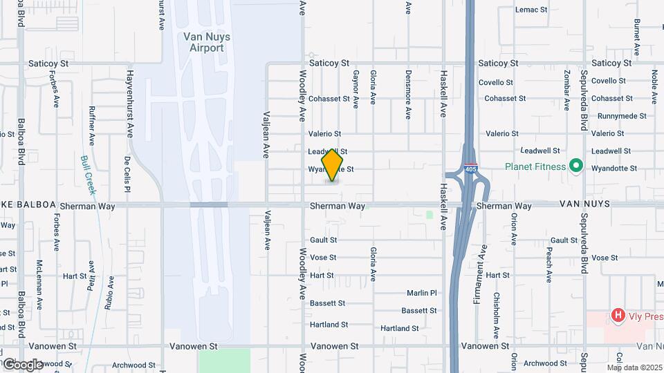16012 Cantlay St-Unit -1/2 Mapa y Detalles de la Ubicación
