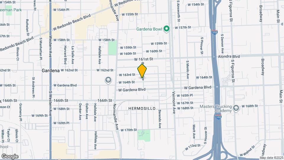 1203 W 164th St, Unit 3 Map and Location Details