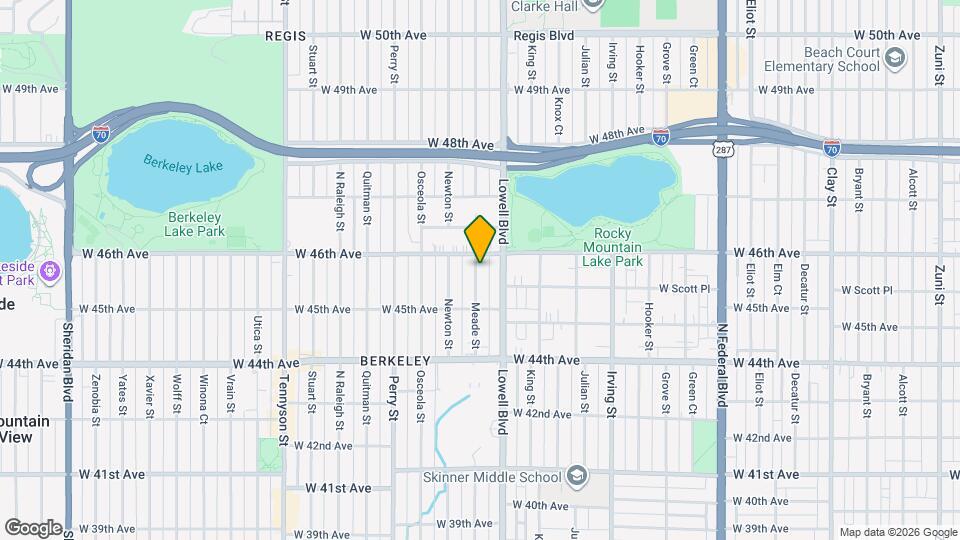 4570 Meade St Map and Location Details