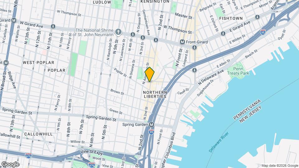 926 N 2nd St Map and Location Details