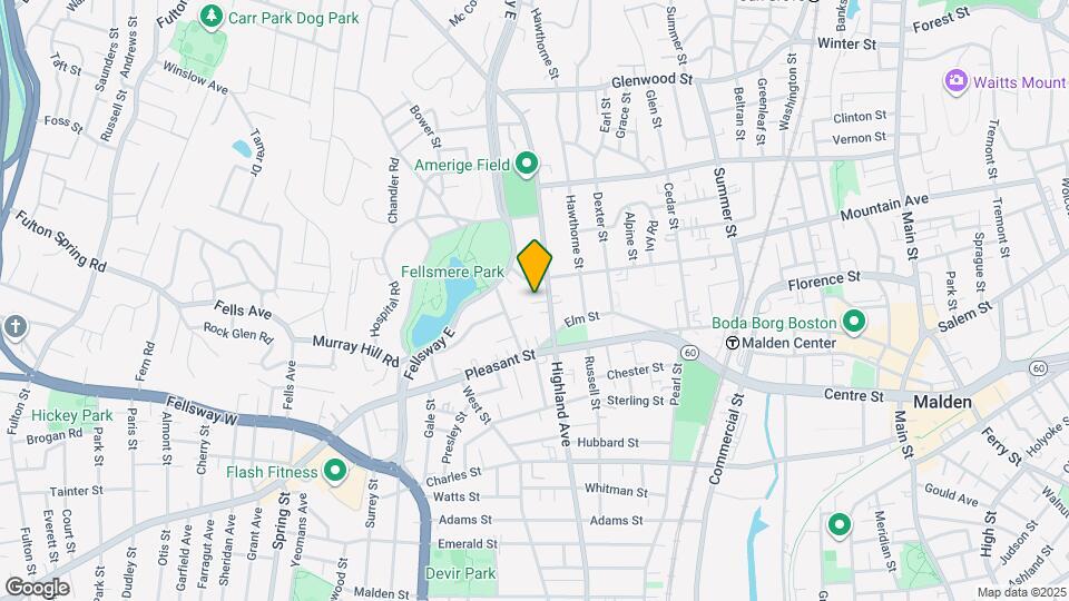 464 Highland Ave Map and Location Details