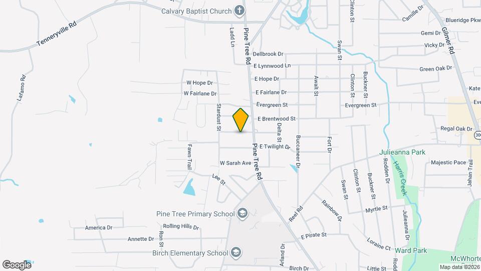 104 W Primrose Ln Map and Location Details